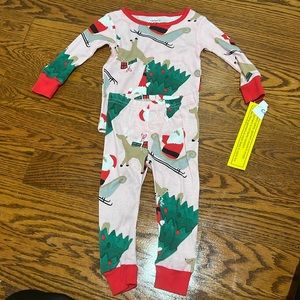 NWT girls 12m holiday pjs